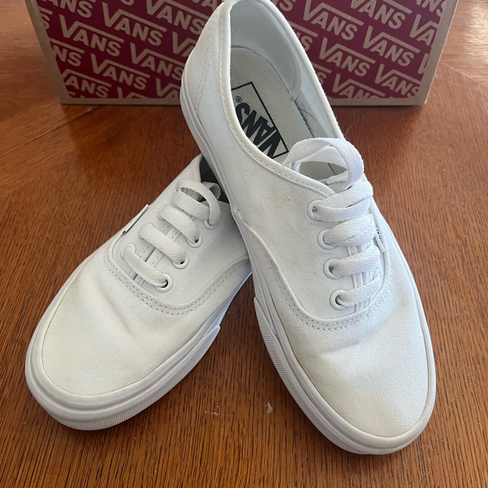 Authentic White VANS